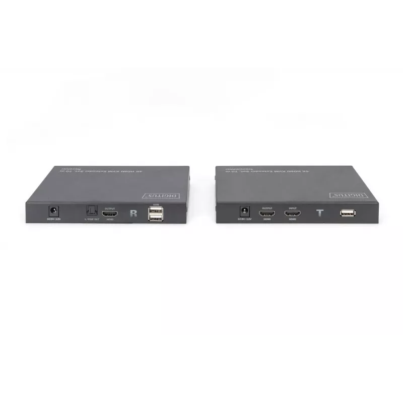 DIGITUS HDMI 2.0 HDMI KVM plėtiklio rinkinys – 70 m USB 1.1, jutiklinio ekrano palaikymas