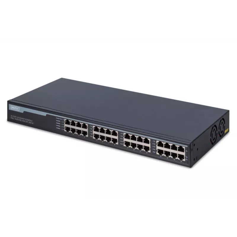 Gigabit Ethernet PoE+ injektorius Digitus DN-95116 16 prievadų 250 W