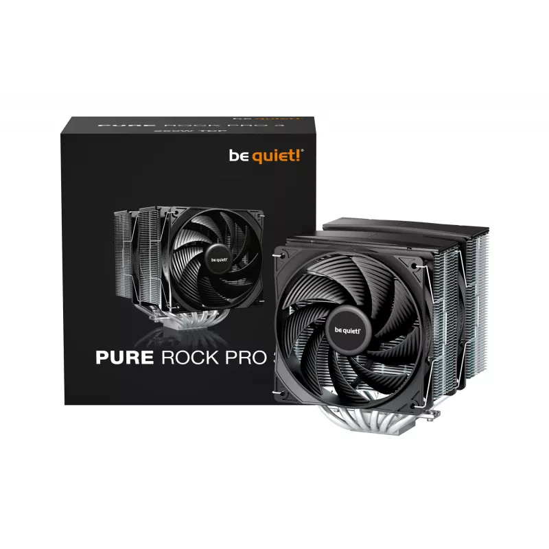 be quiet! Pure Rock Pro 3 procesoriaus oro aušintuvas 12 cm sidabrinis 1 vnt.