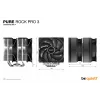 be quiet! Pure Rock Pro 3 procesoriaus oro aušintuvas 12 cm sidabrinis 1 vnt.