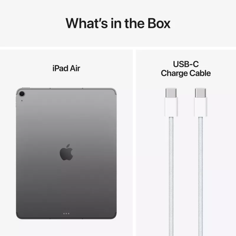 “APPLE iPad Air (2025) - M3 - 13in - 7th Gen - Wi-Fi + Cellular - 256GB - Space Gray”