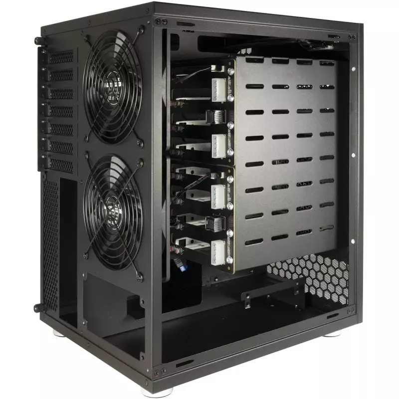 HDD korpusas Inter-Tech NAS-8 2,5/3,5 colio juodas