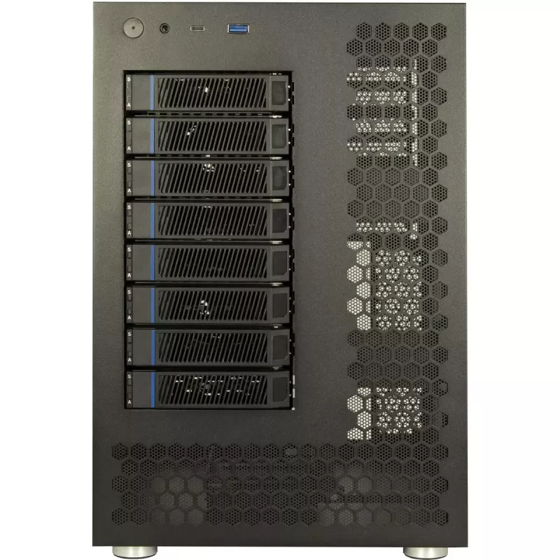 HDD korpusas Inter-Tech NAS-8 2,5/3,5 colio juodas