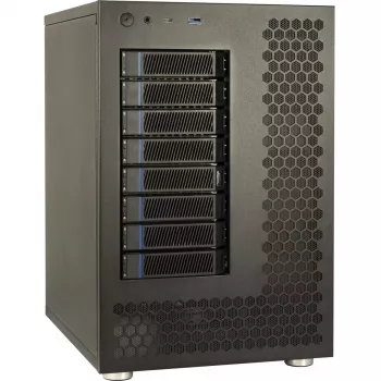 HDD korpusas Inter-Tech NAS-8 2,5/3,5 colio juodas
