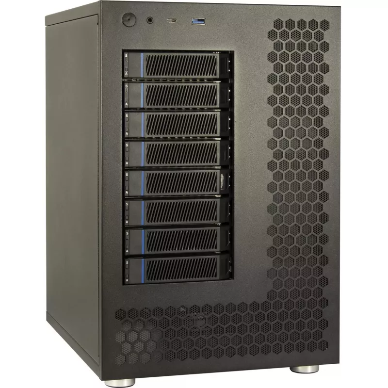 HDD korpusas Inter-Tech NAS-8 2,5/3,5 colio juodas