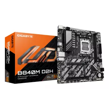 Pagrindinė plokštė GIGABYTE B840M D2H, AMD Ryzen 9000, Socket AM5, Micro ATX