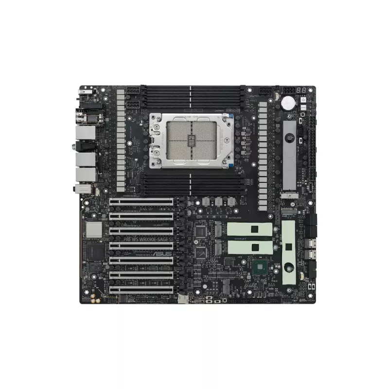 Motininė plokštė ASUS PRO WS WRX90E-SAGE SE, AMD WRX90 mikroschemų rinkinys, Socket sTR5, EEB, 8x DDR5 DIMM, 7x PCIe x16 GEN5, 4x M.2, 2x USB4 GEN3X2