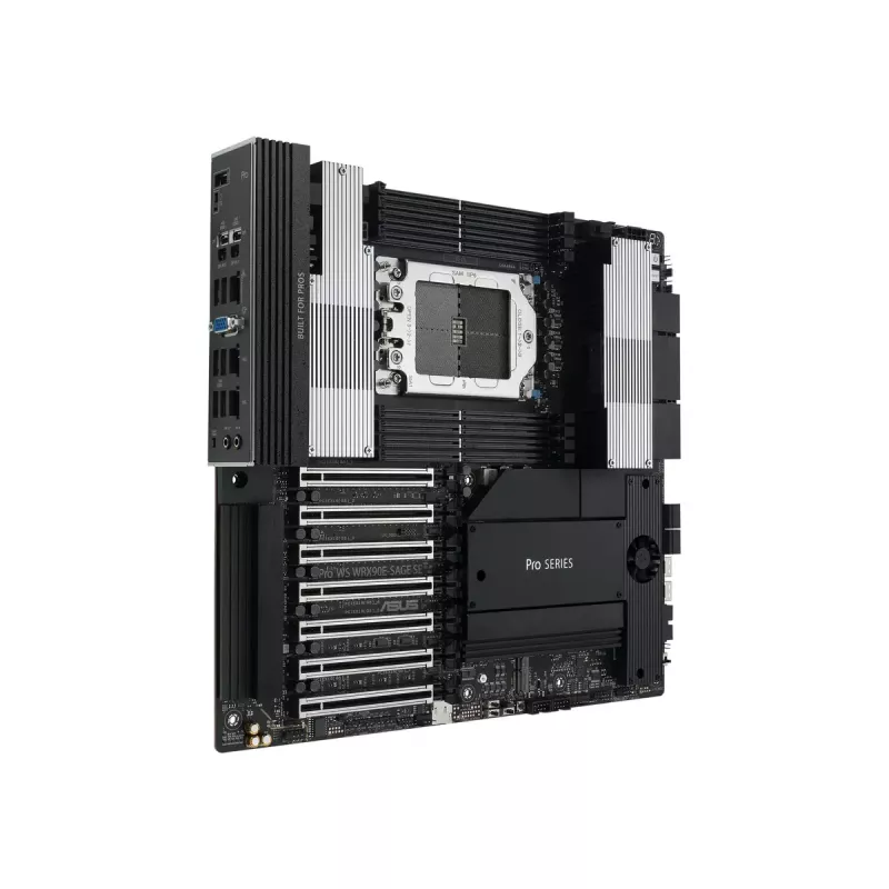 Motininė plokštė ASUS PRO WS WRX90E-SAGE SE, AMD WRX90 mikroschemų rinkinys, Socket sTR5, EEB, 8x DDR5 DIMM, 7x PCIe x16 GEN5, 4x M.2, 2x USB4 GEN3X2