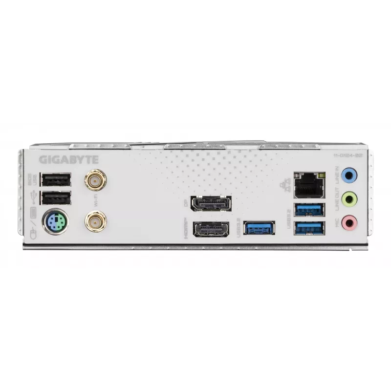GIGABYTE B760M GAMING PLUS WIFI DDR4 pagrindinė plokštė – palaiko 14-os kartos Intel Core procesorius, 4+1+1 fazių VRM, iki 5333 MHz DDR4 (OC), 2xPCIe 4.0 M.2, Wi-Fi 6, 1 GbE LAN, USB 3.2 Gen 1