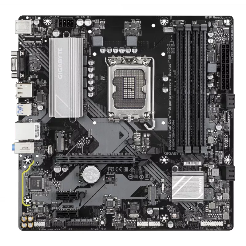 Motininė plokštė GIGABYTE B760M D3HP DDR4, Intel LGA 1700, Micro ATX