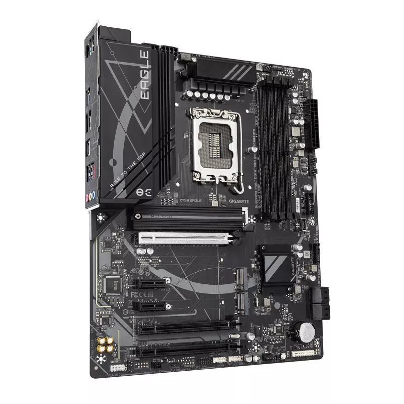 GIGABYTE Z790 EAGLE pagrindinė plokštė – palaiko 14-os kartos Intel Core procesorius, 12+1+1 fazių VRM, iki 7600 MHz DDR5 (OC), 3xPCIe 4.0 M.2, 2,5GbE LAN, USB 3.2 Gen 2