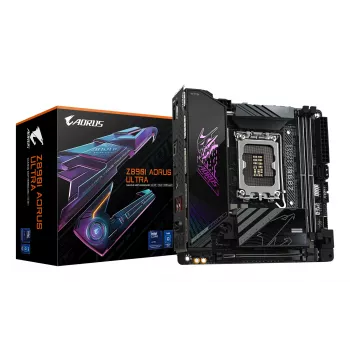Pagrindinė plokštė GIGABYTE Z890I AORUS ULTRA, Intel lustų rinkinys, LGA 1851, mini ITX