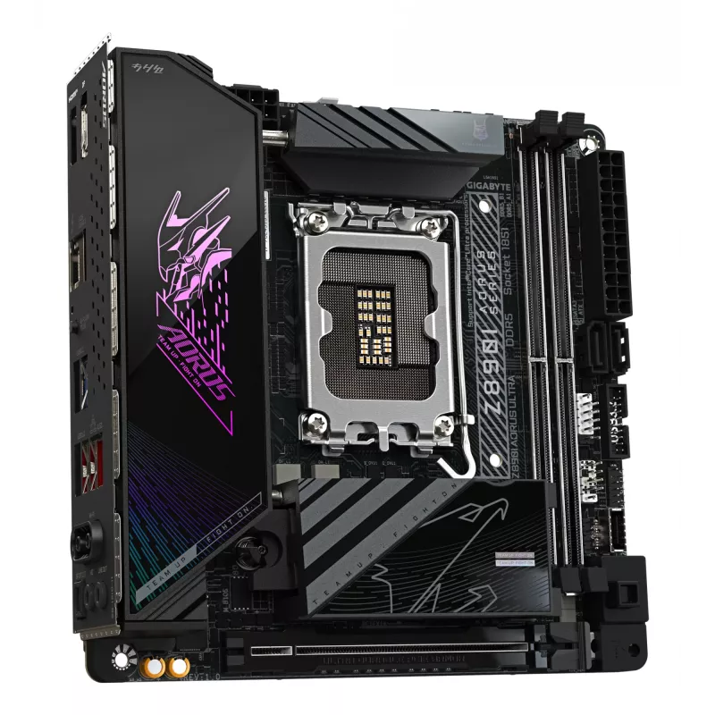 Pagrindinė plokštė GIGABYTE Z890I AORUS ULTRA, Intel lustų rinkinys, LGA 1851, mini ITX