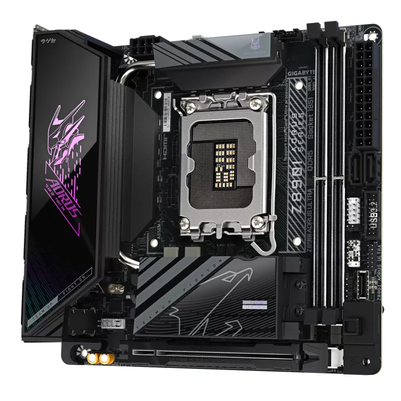 Pagrindinė plokštė GIGABYTE Z890I AORUS ULTRA, Intel lustų rinkinys, LGA 1851, mini ITX