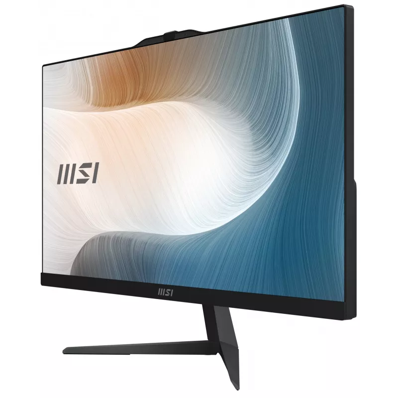 MSI Modern AM242P 1M-1204DE Intel Core 3 100U 60,5 cm (23,8 colio) 1920 x 1080 pikselių „Viskas viename“ kompiuteris 16 GB DDR5-SDRAM 256 GB SSD „Windows 11 Pro“ „Wi-Fi 6E“ (802.11ax) juodas