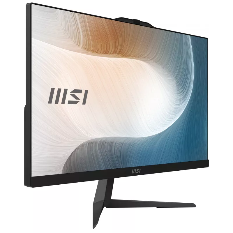 MSI Modern AM242P 1M-1204DE Intel Core 3 100U 60,5 cm (23,8 colio) 1920 x 1080 pikselių „Viskas viename“ kompiuteris 16 GB DDR5-SDRAM 256 GB SSD „Windows 11 Pro“ „Wi-Fi 6E“ (802.11ax) juodas