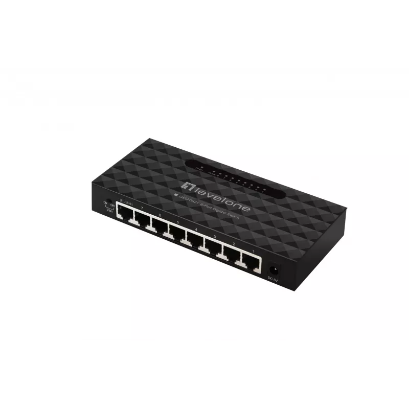 LevelOne GEU-0821 tinklo komutatorius, valdomas, Gigabit Ethernet (10/100/1000)