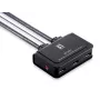 LevelOne 2 prievadų USB HDMI kabelio KVM jungiklis, 1920 x 1200 pikselių, juoda, pilka