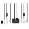 LevelOne 2 prievadų USB HDMI kabelio KVM jungiklis, 1920 x 1200 pikselių, juoda, pilka