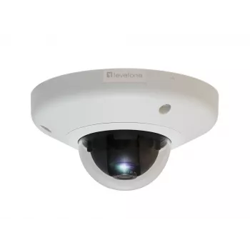 LevelOne HUBBLE fiksuoto kupolo IP tinklo kamera, 3 megapikselių, 802.3af PoE, apsaugota nuo vandalizmo