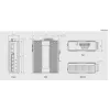 LevelOne 6 prievadų gigabitinio pramoninio komutatoriaus, 1 x SFP, 1 x SFP/RJ45 kombinuotas, -40°C iki 75°C, DIN bėgelis