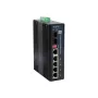 LevelOne 6 prievadų gigabitinio pramoninio komutatoriaus, 1 x SFP, 1 x SFP/RJ45 kombinuotas, -40°C iki 75°C, DIN bėgelis