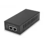 “LevelOne Gigabit PoE injektorius, 60W, 802.3at/af PoE, Gigabit Ethernet, 10,100,1000 Mbit/s, IEEE 802.3af, IEEE 802.3at, IEEE 802.3bt, juoda, maitinimas, 60 W”