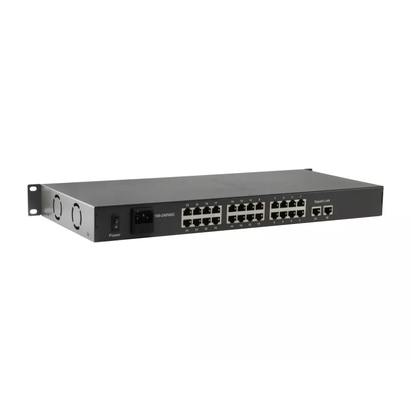 Nevaldomas komutatorius LevelOne FGP-2601W150 26 prievadų Fast Ethernet PoE