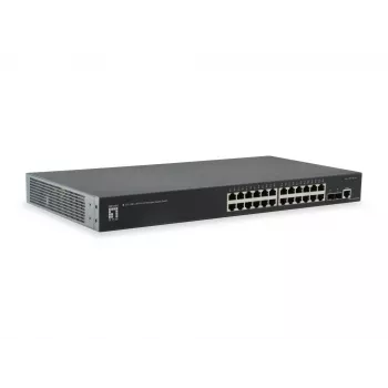 LevelOne KILBY 26 prievadų L2 valdomas gigabitinis komutatorius, 2 x 10GbE SFP+