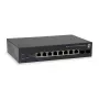 LevelOne 10 prievadų žiniatinklio išmanusis gigabitinis PoE komutatorius, 8 PoE išvestys, 2 x Gigabit SFP, 70W