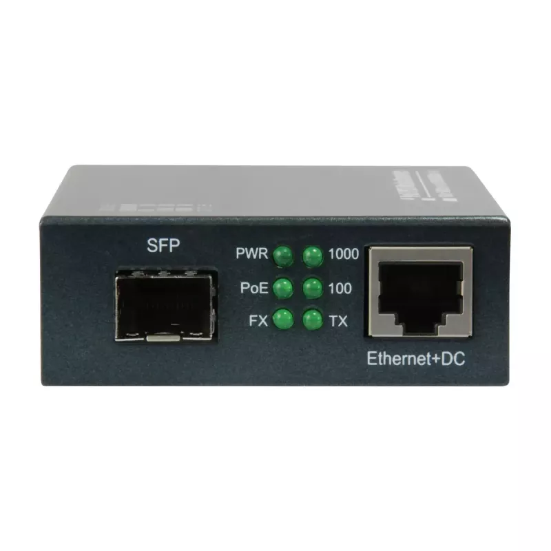 LevelOne RJ45 į SFP gigabitinės laikmenos keitiklis, PoE PSE