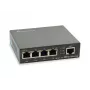 LevelOne 5 prievadų Gigabit PoE komutatorius, 802.3at/af PoE, 4 PoE išėjimai, 60W