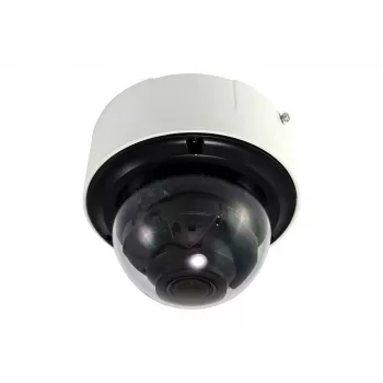LevelOne GEMINI fiksuoto kupolo IP tinklo kamera, 2 megapikselių, H.265, 60 kadrų per sekundę HFR, 4,3x optinis priartinimas, IR šviesos diodai, vidaus / lauko