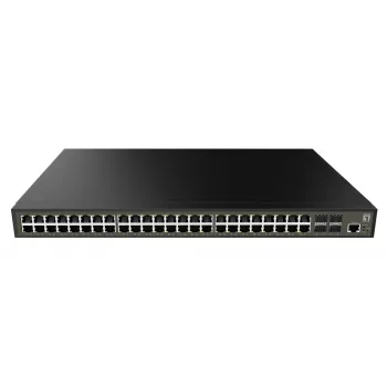 LevelOne GEL-5271 tinklo komutatorius Valdomas L2+ Gigabit Ethernet (10/100/1000) 1U Juoda
