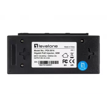 LevelOne POI-3014 PoE adapteris Greitasis Ethernet, Gigabitinis Ethernet 52 V