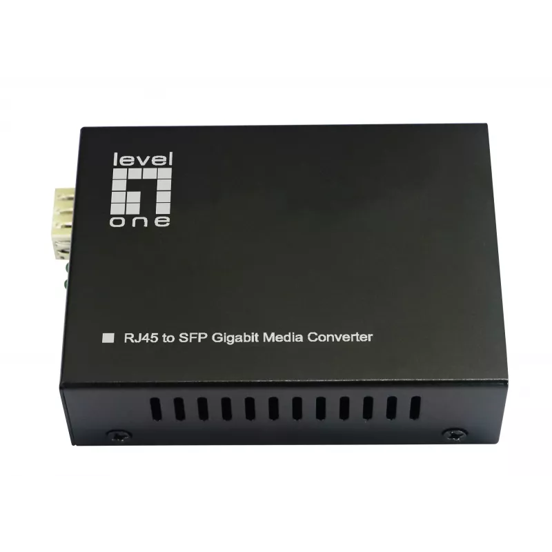 LevelOne RJ45 – SFP Gigabit medijos keitiklis, 802.3bt 60W PoE PSE