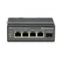 Tinklo komutatorius LevelOne IGU-0501 Gigabit Ethernet PoE Juodas