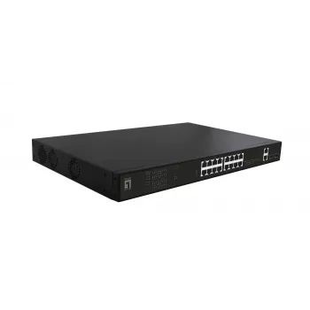 LevelOne GEP-2021 tinklo komutatorius Nevaldomas Gigabit Ethernet (10/100/1000) Power over Ethernet (PoE) 1U Juoda