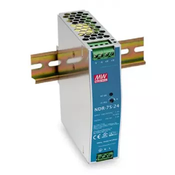 LevelOne 24V DC pramoninis maitinimo šaltinis, 75W, montavimas ant DIN bėgio, -20 ~ +70 ℃