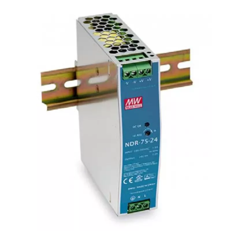 LevelOne 24V DC pramoninis maitinimo šaltinis, 75W, montavimas ant DIN bėgio, -20 ~ +70 ℃