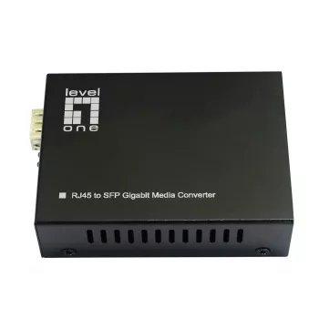 LevelOne RJ45 į SFP Gigabit medijos keitiklis, 802.3bt 90W PoE PSE