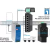 Valdomas komutatorius LevelOne Hilbert 8 prievadų pramoninis Gigabit PoE Smart Lite komutatorius