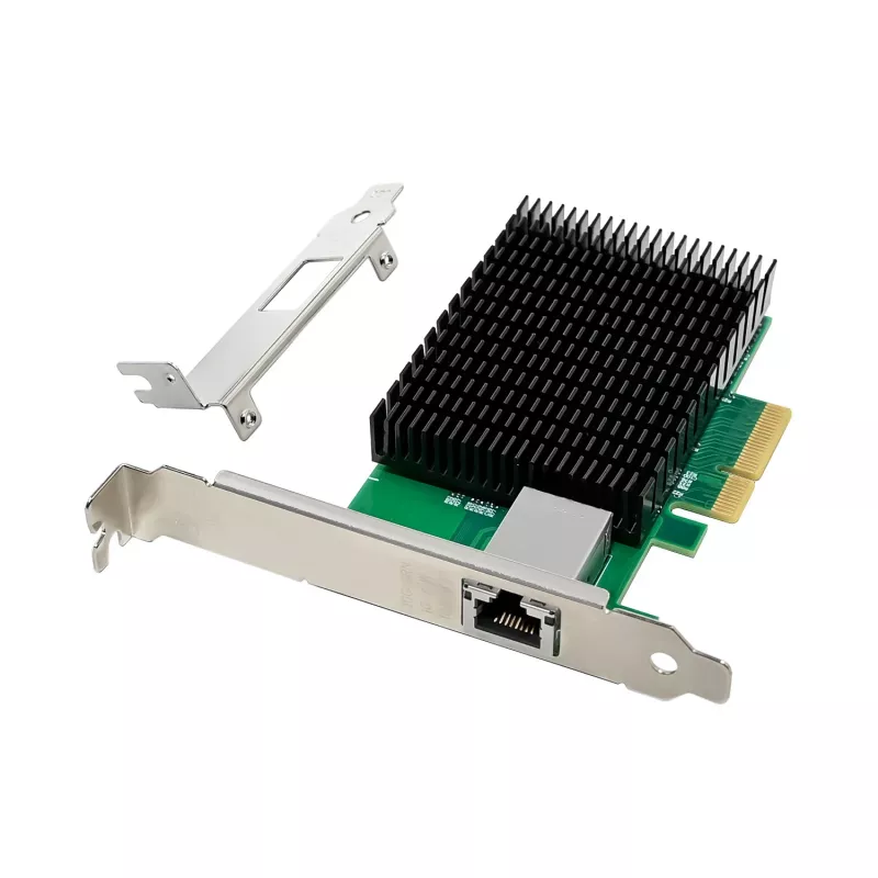LevelOne 10 Gigabitų PCIe x4 tinklo plokštė, 1 x RJ45, vidinė, laidinė, PCI Express, Ethernet, 10000 Mbit/s, žalia
