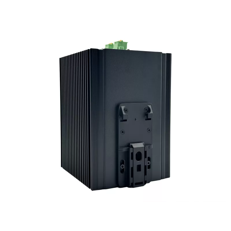 „LevelOne“ 20 prievadų L2 Plus valdomas pramoninis komutatorius, 8 x 1GbE RJ45, 8 x 1GbE SFP, 4 x 1/2,5GbE SFP, DIN bėgelis, nuo -40 °C iki 80 °C