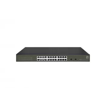 LevelOne Hilbert 26 prievadų „Gigabit Smart Lite“ komutatorius, 24 x „Gigabit RJ45“, 2 x „Gigabit SFP“
