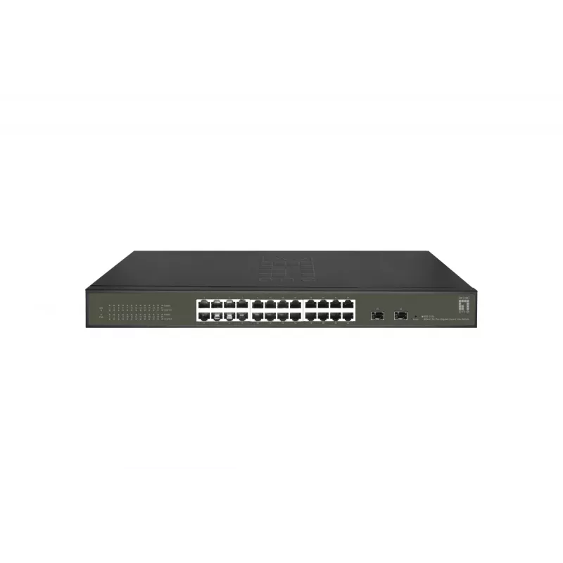 LevelOne Hilbert 26 prievadų „Gigabit Smart Lite“ komutatorius, 24 x „Gigabit RJ45“, 2 x „Gigabit SFP“