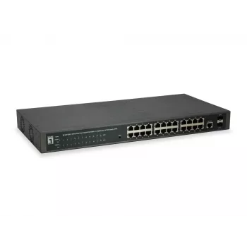 LevelOne GEP-2652 tinklo komutatorius Valdomas L2 Gigabit Ethernet (10/100/1000) Maitinimas per Ethernet (PoE) Pilka