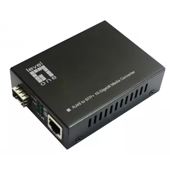 LevelOne RJ45 į SFP+ 10 gigabitų medijos keitiklis
