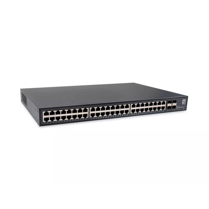LevelOne GTU-5211 tinklo komutatorius Nevaldomas Gigabit Ethernet (10/100/1000) Juodas