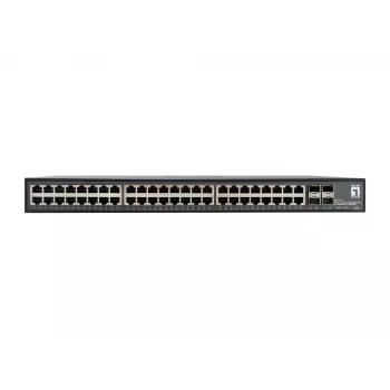 LevelOne GTU-5211 tinklo komutatorius Nevaldomas Gigabit Ethernet (10/100/1000) Juodas